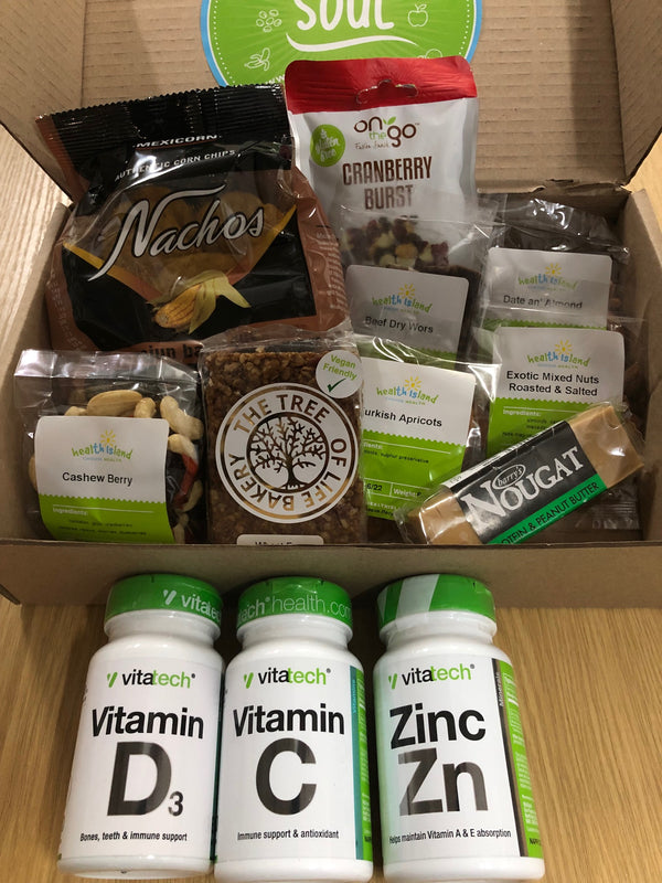 Healthy snacks, Covid care pack