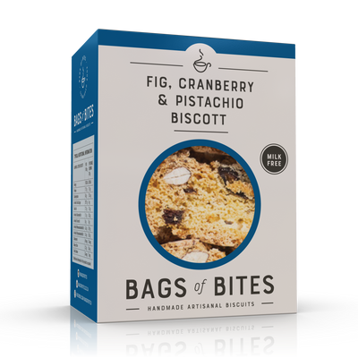 Bags of Bites - Fig, Cranberry, Pistachio Biscotti