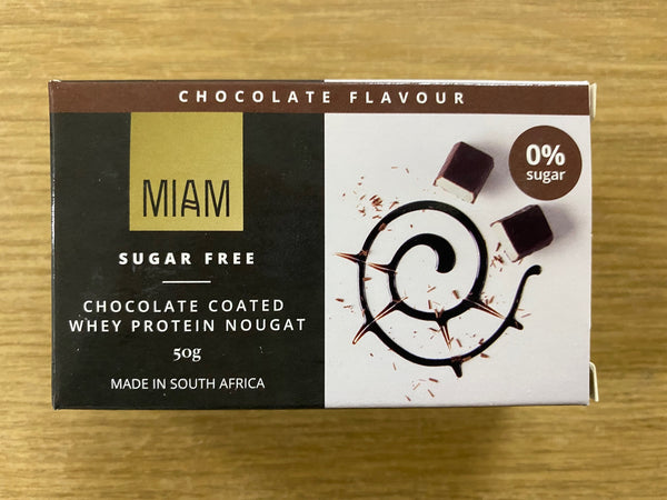 MIAM Sugar-Free Choc-enrobed Nougat Bar